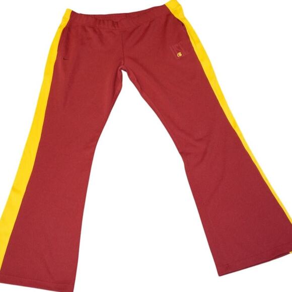 Nike USC Trojans Team Track Pants Maroon Gold Flare Size XL (Adult Unisex) - Picture 1 of 8